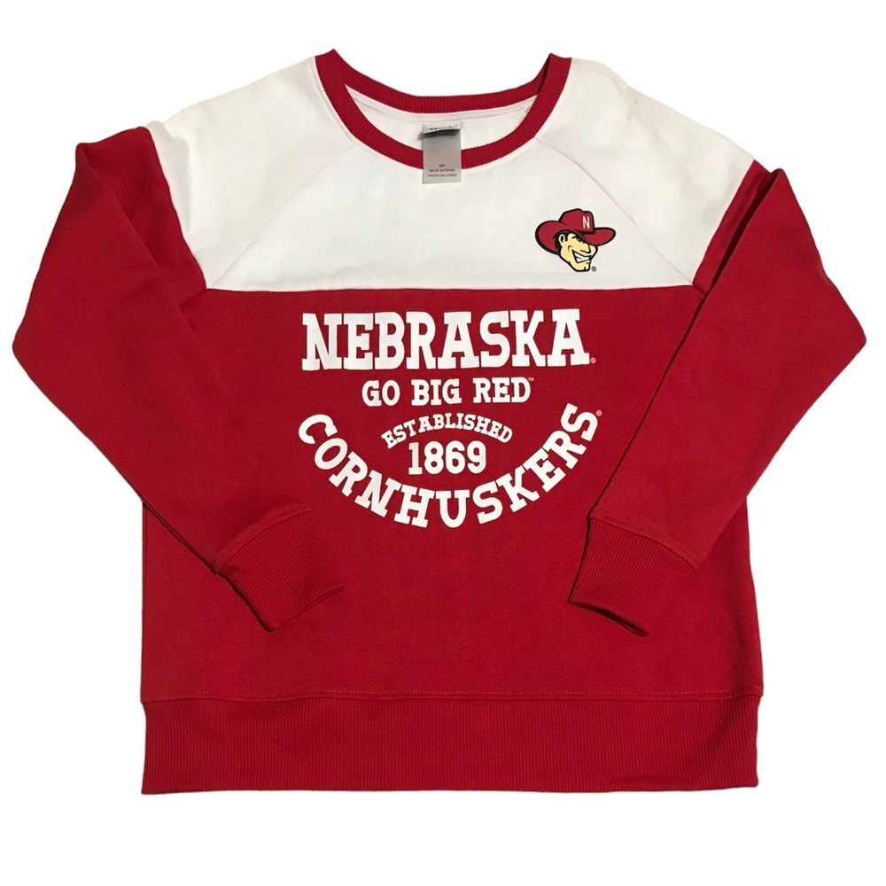 Vintage Nebraska Cornhuskers Sweatshirt Go Big Red Size Women’s SP